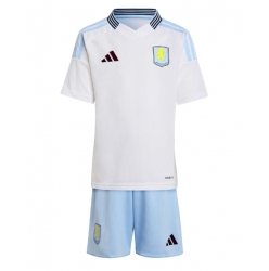 Fotbollsset Barn Aston Villa Bortatröja 2024-25 Mini-Kit Kortärmad (+ korta byxor)