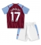 Fotbollsset Barn Aston Villa Clement Lenglet #17 Hemmatröja 2023-24 Mini-Kit Kortärmad (+ korta byxor)