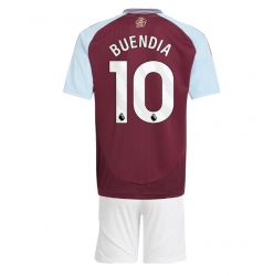 Fotbollsset Barn Aston Villa Emiliano Buendia #10 Hemmatröja 2024-25 Mini-Kit Kortärmad (+ korta byxor)