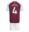 Fotbollsset Barn Aston Villa Ezri Konsa #4 Hemmatröja 2024-25 Mini-Kit Kortärmad (+ korta byxor)