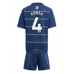 Fotbollsset Barn Aston Villa Ezri Konsa #4 Tredje Tröja 2024-25 Mini-Kit Kortärmad (+ korta byxor)