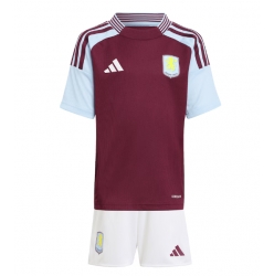 Fotbollsset Barn Aston Villa Hemmatröja 2024-25 Mini-Kit Kortärmad (+ korta byxor)