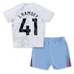 Fotbollsset Barn Aston Villa Jacob Ramsey #41 Bortatröja 2023-24 Mini-Kit Kortärmad (+ korta byxor)