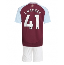 Fotbollsset Barn Aston Villa Jacob Ramsey #41 Hemmatröja 2024-25 Mini-Kit Kortärmad (+ korta byxor)