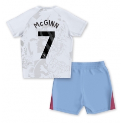 Fotbollsset Barn Aston Villa John McGinn #7 Bortatröja 2023-24 Mini-Kit Kortärmad (+ korta byxor)