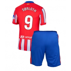 Fotbollsset Barn Atletico Madrid Alexander Sorloth #9 Hemmatröja 2024-25 Mini-Kit Kortärmad (+ korta byxor)