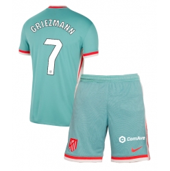 Fotbollsset Barn Atletico Madrid Antoine Griezmann #7 Bortatröja 2024-25 Mini-Kit Kortärmad (+ korta byxor)