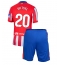 Fotbollsset Barn Atletico Madrid Axel Witsel #20 Hemmatröja 2024-25 Mini-Kit Kortärmad (+ korta byxor)