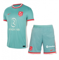 Fotbollsset Barn Atletico Madrid Bortatröja 2024-25 Mini-Kit Kortärmad (+ korta byxor)