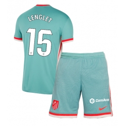 Fotbollsset Barn Atletico Madrid Clement Lenglet #15 Bortatröja 2024-25 Mini-Kit Kortärmad (+ korta byxor)