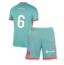 Fotbollsset Barn Atletico Madrid Koke #6 Bortatröja 2024-25 Mini-Kit Kortärmad (+ korta byxor)