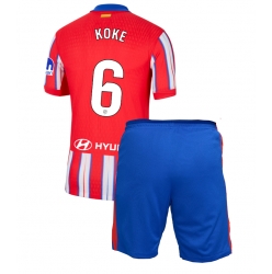 Fotbollsset Barn Atletico Madrid Koke #6 Hemmatröja 2024-25 Mini-Kit Kortärmad (+ korta byxor)