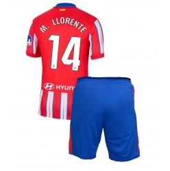 Fotbollsset Barn Atletico Madrid Marcos Llorente #14 Hemmatröja 2024-25 Mini-Kit Kortärmad (+ korta byxor)