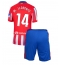 Fotbollsset Barn Atletico Madrid Marcos Llorente #14 Hemmatröja 2024-25 Mini-Kit Kortärmad (+ korta byxor)