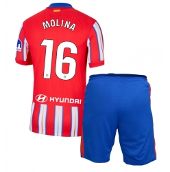 Fotbollsset Barn Atletico Madrid Nahuel Molina #16 Hemmatröja 2024-25 Mini-Kit Kortärmad (+ korta byxor)