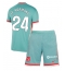 Fotbollsset Barn Atletico Madrid Robin Le Normand #24 Bortatröja 2024-25 Mini-Kit Kortärmad (+ korta byxor)