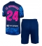 Fotbollsset Barn Atletico Madrid Robin Le Normand #24 Tredje Tröja 2024-25 Mini-Kit Kortärmad (+ korta byxor)