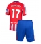 Fotbollsset Barn Atletico Madrid Rodrigo Riquelme #17 Hemmatröja 2024-25 Mini-Kit Kortärmad (+ korta byxor)