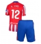 Fotbollsset Barn Atletico Madrid Samuel Lino #12 Hemmatröja 2024-25 Mini-Kit Kortärmad (+ korta byxor)