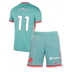 Fotbollsset Barn Atletico Madrid Thomas Lemar #11 Bortatröja 2024-25 Mini-Kit Kortärmad (+ korta byxor)