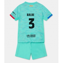 Fotbollsset Barn Barcelona Alejandro Balde #3 Tredje Tröja 2023-24 Mini-Kit Kortärmad (+ korta byxor)