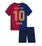 Fotbollsset Barn Barcelona Ansu Fati #10 Hemmatröja 2024-25 Mini-Kit Kortärmad (+ korta byxor)