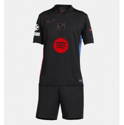 Fotbollsset Barn Barcelona Bortatröja 2024-25 Mini-Kit Kortärmad (+ korta byxor)