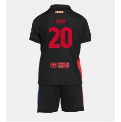 Fotbollsset Barn Barcelona Dani Olmo #20 Bortatröja 2024-25 Mini-Kit Kortärmad (+ korta byxor)