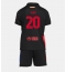 Fotbollsset Barn Barcelona Dani Olmo #20 Bortatröja 2024-25 Mini-Kit Kortärmad (+ korta byxor)