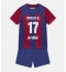 Fotbollsset Barn Barcelona Marcos Alonso #17 Hemmatröja 2023-24 Mini-Kit Kortärmad (+ korta byxor)