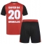 Fotbollsset Barn Bayer Leverkusen Alejandro Grimaldo #20 Hemmatröja 2024-25 Mini-Kit Kortärmad (+ korta byxor)