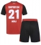 Fotbollsset Barn Bayer Leverkusen Amine Adli #21 Hemmatröja 2024-25 Mini-Kit Kortärmad (+ korta byxor)