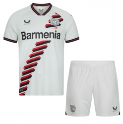 Fotbollsset Barn Bayer Leverkusen Bortatröja 2023-24 Mini-Kit Kortärmad (+ korta byxor)