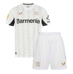 Fotbollsset Barn Bayer Leverkusen Bortatröja 2024-25 Mini-Kit Kortärmad (+ korta byxor)