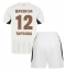 Fotbollsset Barn Bayer Leverkusen Edmond Tapsoba #12 Bortatröja 2024-25 Mini-Kit Kortärmad (+ korta byxor)