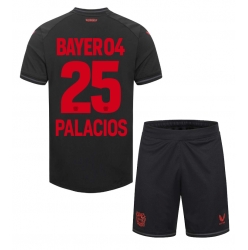 Fotbollsset Barn Bayer Leverkusen Exequiel Palacios #25 Hemmatröja 2023-24 Mini-Kit Kortärmad (+ korta byxor)