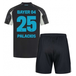 Fotbollsset Barn Bayer Leverkusen Exequiel Palacios #25 Tredje Tröja 2024-25 Mini-Kit Kortärmad (+ korta byxor)