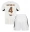 Fotbollsset Barn Bayer Leverkusen Jonathan Tah #4 Bortatröja 2024-25 Mini-Kit Kortärmad (+ korta byxor)