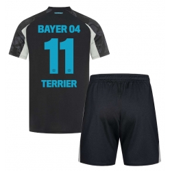 Fotbollsset Barn Bayer Leverkusen Martin Terrier #11 Tredje Tröja 2024-25 Mini-Kit Kortärmad (+ korta byxor)