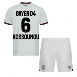 Fotbollsset Barn Bayer Leverkusen Odilon Kossounou #6 Bortatröja 2023-24 Mini-Kit Kortärmad (+ korta byxor)