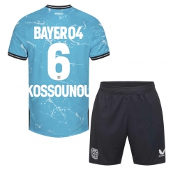 Fotbollsset Barn Bayer Leverkusen Odilon Kossounou #6 Tredje Tröja 2023-24 Mini-Kit Kortärmad (+ korta byxor)