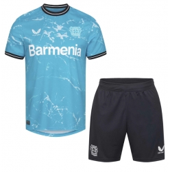 Fotbollsset Barn Bayer Leverkusen Tredje Tröja 2023-24 Mini-Kit Kortärmad (+ korta byxor)