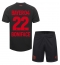 Fotbollsset Barn Bayer Leverkusen Victor Boniface #22 Hemmatröja 2023-24 Mini-Kit Kortärmad (+ korta byxor)