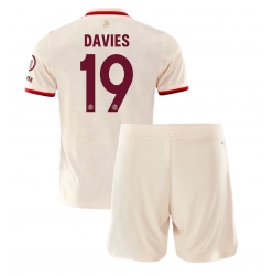 Fotbollsset Barn Bayern Munich Alphonso Davies #19 Tredje Tröja 2024-25 Mini-Kit Kortärmad (+ korta byxor)