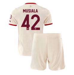 Fotbollsset Barn Bayern Munich Jamal Musiala #42 Tredje Tröja 2024-25 Mini-Kit Kortärmad (+ korta byxor)