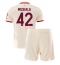 Fotbollsset Barn Bayern Munich Jamal Musiala #42 Tredje Tröja 2024-25 Mini-Kit Kortärmad (+ korta byxor)