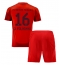 Fotbollsset Barn Bayern Munich Joao Palhinha #16 Hemmatröja 2024-25 Mini-Kit Kortärmad (+ korta byxor)