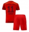 Fotbollsset Barn Bayern Munich Kingsley Coman #11 Hemmatröja 2024-25 Mini-Kit Kortärmad (+ korta byxor)