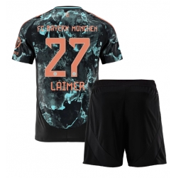 Fotbollsset Barn Bayern Munich Konrad Laimer #27 Bortatröja 2024-25 Mini-Kit Kortärmad (+ korta byxor)