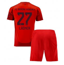 Fotbollsset Barn Bayern Munich Konrad Laimer #27 Hemmatröja 2024-25 Mini-Kit Kortärmad (+ korta byxor)